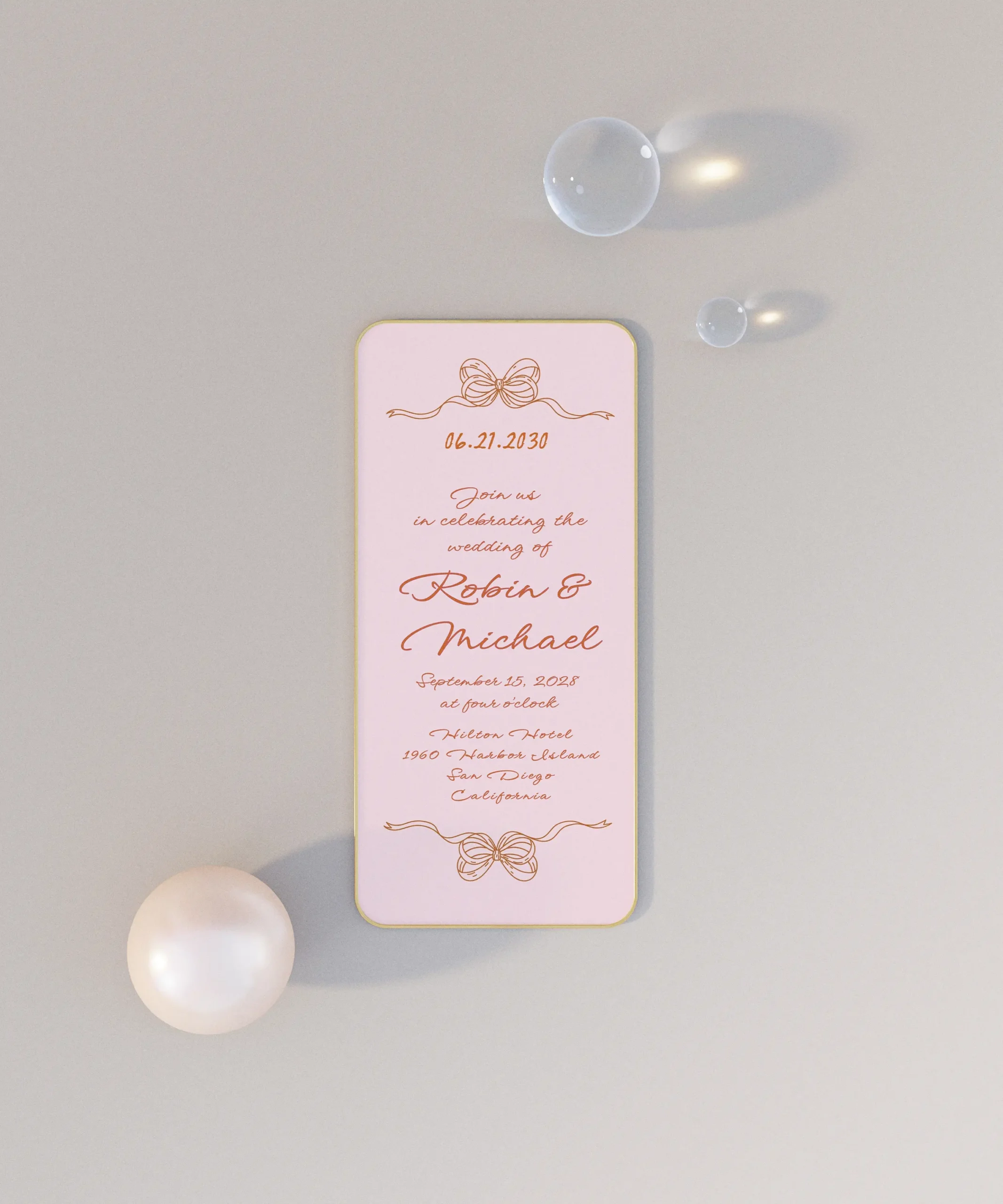 whimsical wedding invitation suite editable mobil evite in canva easy to customize