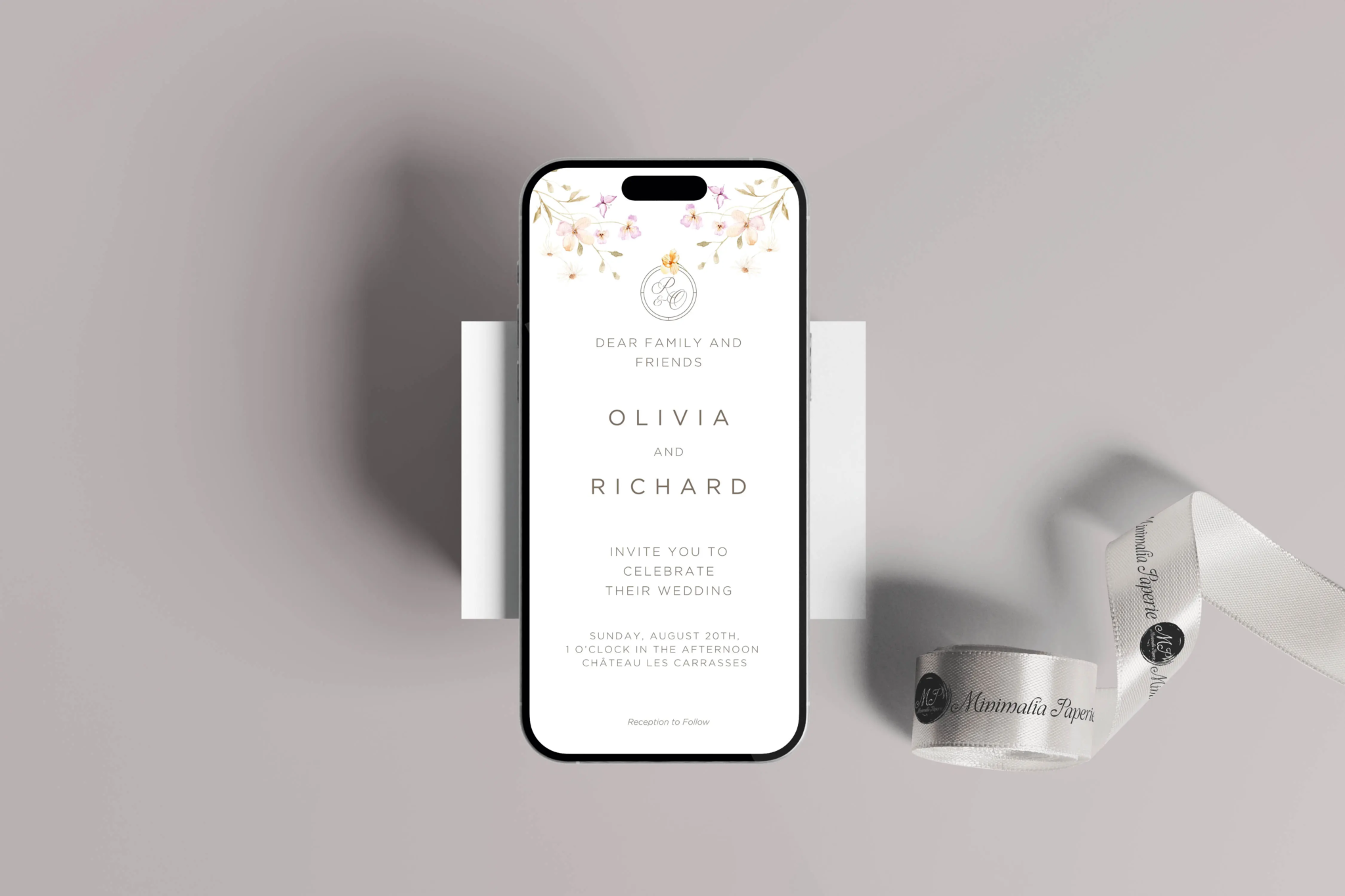 Floral Wedding Digital Evite